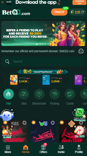 BetQQ Game APK Download New earning APP