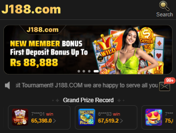 Download J188 And get all the features with real money earning chance