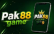 PAK88 Game APK latest version dashboard showing online earning games in Pakistan.